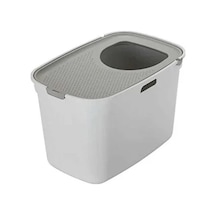 Moderna Top Cat Kapalı Kedi Tuvaleti - Açık Gri