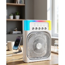 Mini Su Püskürtmeli Klima Fan Usb Şarjlı Rgb Işıklı Uczzzışıklıfan5005