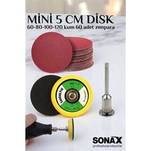 Mey Najmaddin Pimli Mini Cırt Zımpara Taban Seti Gravür Ve Matkap Uyumlu 5 Cm 60 Adet Zımparalı Set 721757 Najmaddi