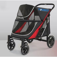 Tommy Evcil Hayvan Arabası Kırmızı 112 65 100cm Max 40kg N708