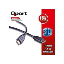 QPORT Q-HDMI15 QPORT Q-HDMI15 to HDMI15 1.4 3D 15 METRE ALTIN UÇL