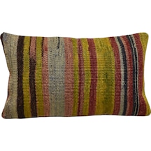 Zehra Abla Halı Yeni El Dokuma Dekoratif Lumbar Kilim Kırlent Yastık Kılıfı 6125