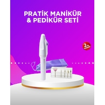 Elektrikli Manikür Ve Pedikür Matkap Seti Ayarlanabilir Hız, Ergonomik Ve Sessiz - Lisinya
