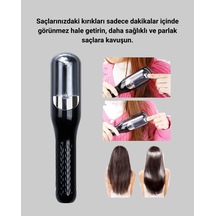Kablosuz Elektrikli Saç Düzeltici 3 Farklı Tarak Başlığı İle