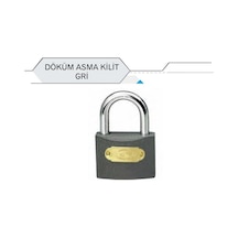 Geylani 63 Lük Gri Asma Kilit 60 Mm Genişlik 60 Mm Yükseklik 90 Mm