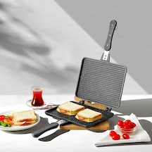 Nehir Nehir Alüminyum Döküm Lüks Maxi Büyük Boy Tost Tavası Diğer