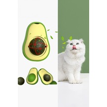 Avakado Tasarımlı Naneli Kedi Yalama Topu