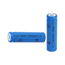 LC14500 1300 mAh 3.7 V 14500 AA Li-Ion Şarj Edilebilir Pil 4'lü LC14500 1300 mAh 3.7 V 14500 AA Li-Ion Şarj Edilebilir Pil 4'lü