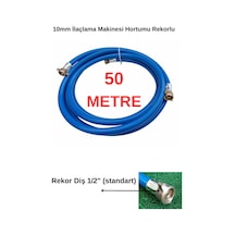 Rekorlu Pülverizatör İlaçlama Hortumu -1/2" Yarım Parmak Dişli - 50 Metre - Hortum 3/8" 10mm Yüksek Kalite - 90 Bar