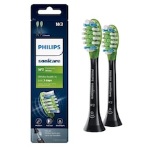 Philips Sonicare Hx9062 W3 Premium Beyaz Diş Fırçası Başlığı Siyah 2'li