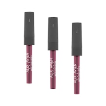 Süre Kalıcı Kadifemsi Kuruma Yapmayan Mat Likit Ruj - Lipstick 518 Burgundy 3 Paketi Genel