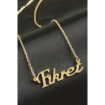 Ilkeshop Fikret İsimli Kolye -sarı altın