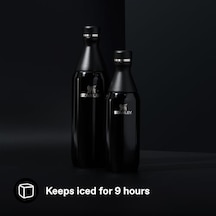 All Day Slim Soğuk Su Şişesi Termosu, 0.35 Litre, Siyah Açık Beyaz