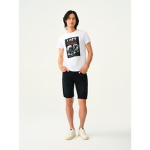 Slim Fit Erkek Şort Gri