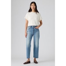 Levi's Ribcage Straight Ankle Should Be Easy Med Indigo Kadın Jean-16445 Mavi