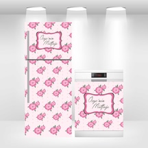Buzdolabı Ve Bulaşık Makinesi Kapak Sticker Folyo Kaplama İsimli