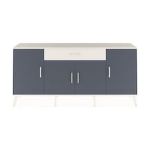 Arges Konsol 3 Raflı Tek Çekmeceli 4 Kapaklı 176x30x83 Aytaşı-antrasit/aytaşı Antrasit/aytaşı