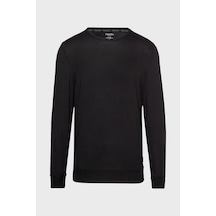 Calvin Klein L/s Sweatshırt, P7a Erkek Siyah Sweatshirt