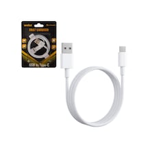 Weko Wk-29908 Beyaz 1 Metre Usb To Type-c Şarj - Data Aktarım Kablosu