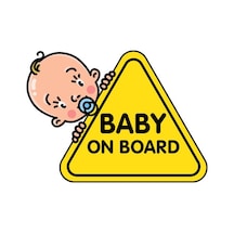 Baby On Board Arabada Bebek var Sticker Etiket MD1