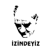 Atam İzindeyiz Sticker 20 X 28 Cm