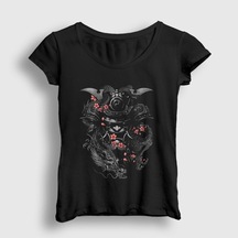 Presmono Kadın Flowers Samurai Samuray T-Shirt