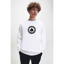To Lose Motörhead Rock Music Baskılı Beyaz Erkek Sweatshirt