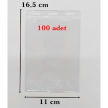 Yaka Kartı Poşeti 16.5X11 Cm 100 Adet