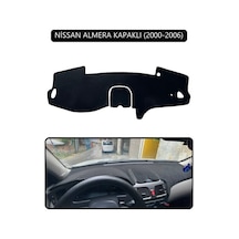 Nissan Almera Kapaklı 2000-2006torpido Koruma Halısı Siyah Kenar