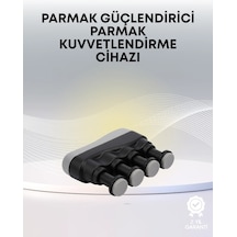 Ergonomik Parmak Egzersiz Aleti El Ve Bilek Güçlendirici Siyah