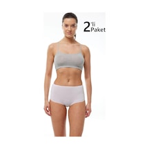 Malabadi 1053 2'li Paket Kadın Modal Geniş Kenarlı İz Yapmayan Slip & Külot Beyaz Malabadi 1053 2'li Paket Kadın Modal Geniş Kenarlı İz Yapmayan Slip & Külot Beyaz