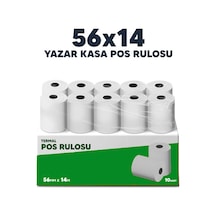56x14 Termal Pos Rulosu / Pos Kağıdı 10'lu Paket