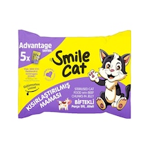 Smile Cat Flowpack 425gr 5 X 85gr Kısır Kedi Biftekli Mama