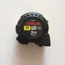 Starline Çelik Şerit Metre 5 Metre 25mm Profesyonel Metre 5 x 25