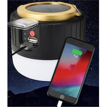 4 Adet G-300w Kamp Lambası Solar Güneş Enerjili Fener Powerbank
