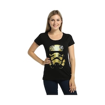 Bant Giyim - Star Wars Trooper Siyah Kadın T-Shirt Tişört Bant Giyim - Star Wars Trooper Siyah Kadın T-Shirt Tişört