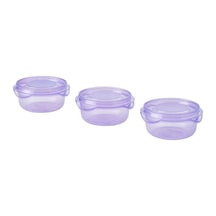 Ikea Pruta 3'lü Gıda Saklama Kabı Seti 70 Ml 4 X 7 Cm Şeffaf Leylak Diğer