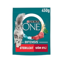 Purina One Sığır Etli Kısırlaştırılmış Kuru Kedi Maması 450 G - 6 Adet Tarı
