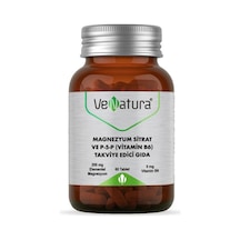 Venatura Magnezyum Sitrat Ve P-5-p Vitamin B6 Takviye Edici Gıda 60 Tablet