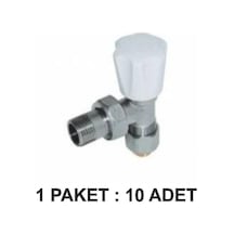 Kalde Pex B Köşe Radyatör Vanası 16 2 Paket 10 Lu