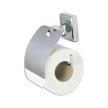 Çelik Banyo Kumru Kapaklı Tuvalet Kağıtlık Krom Renkli