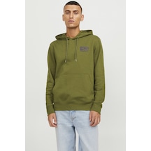 Jack & Jones Erkek Sweat 12242225 Olive Yağ Yeşili