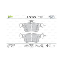 Valeo 670196 Arka Fren Balatası Focus Iv 18-galaxy 15-kuga Iı 14 Mondeo V 14-s-max 15- Dg9c2m007cb