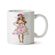Barbie-doll-png-ımage.png İki Tarafı Baskılı Kupa Bardak Çok Renkli