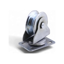 Tablalı Kepli Dönerli Oynar Hareketli Başlı Makara Metal Rulman Muhafazalı Ray Makara 70\