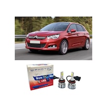 Citroen C4 Led Xenon Sis Far Ampulü H11 Duo Yeni Seri Beyaz