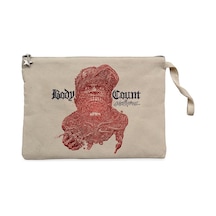 Body Count Carnivore Krem Clutch Astarlı Cüzdan / El Çantası Krem