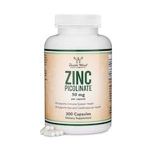 Double Wood Zinc Picolinate 50mg, 300 Capsules.tr Tek Yetkili...