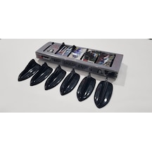 Bmw 6 Uyumlu Mini Shark Balina Anten Seti 6 Lı Balık Sırtı Süs Anten Parlak Siyah