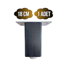 Kale Ayarlı Ahşap Ayak Mobilya Masa Ve Dolap Ayağı Antrasit Kayın/gürgen Ağacı 18cm 1 Adet Antrasit